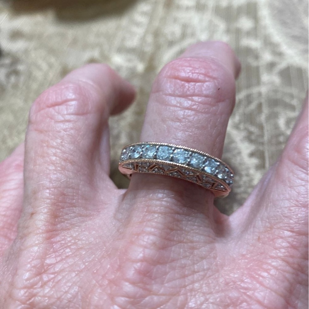 New Technibond Sterling 925 Rose Gold overlay size 9